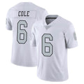 LV.Raiders #6 A.J. Cole Player White Limited Color Rush Home Game Odoa Stitched Jerseys