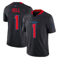 H.Texans #1 Tank Dell Player Navy Limited 2nd Alternate Vapor F.U.S.E. Home Game Odoa Stitched Jerseys