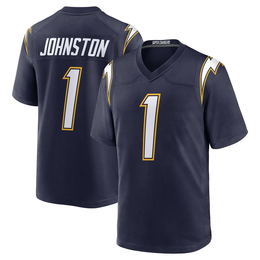 LA.Chargers #1 Quentin Johnston Player Navy Alternate Home Game Odoa Stitched Jerseys
