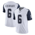 D.Cowboys #6 Donovan Ezeiruaku Player White-Navy Limited Color Rush Vapor Untouchable Home Game Odoa Stitched Jerseys