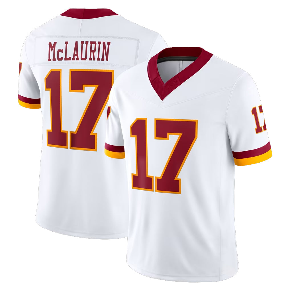 W.Commanders #17 Terry Mclaurin Player White Limited Vapor F.U.S.E. Home Game Odoa Stitched Jerseys