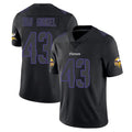 M.Vikings #43 Andrew Van Ginkel Player Black Impact LImited Home Game Odoa Stitched Jerseys
