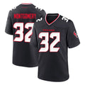 H.Texans #32 David Montgomery Player Navy Team Home Game Odoa Stitched Jerseys