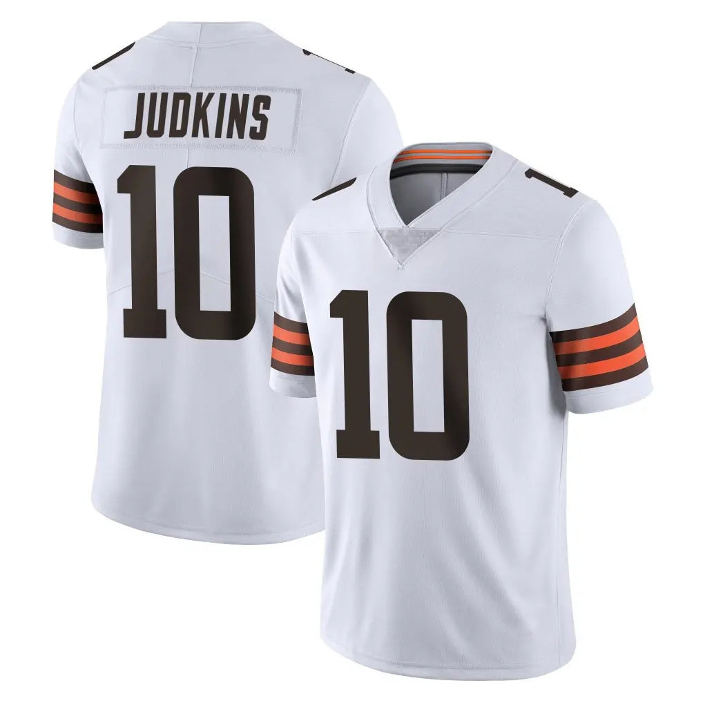 C.Browns #10 Quinshon Judkins Player White Vapor Untouchable Limited Home Game Odoa Stitched Jerseys