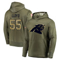 C.Panthers #55 Devin Lloyd Player Olive Salute to Service Hoodies Odoa Stitched Jerseys