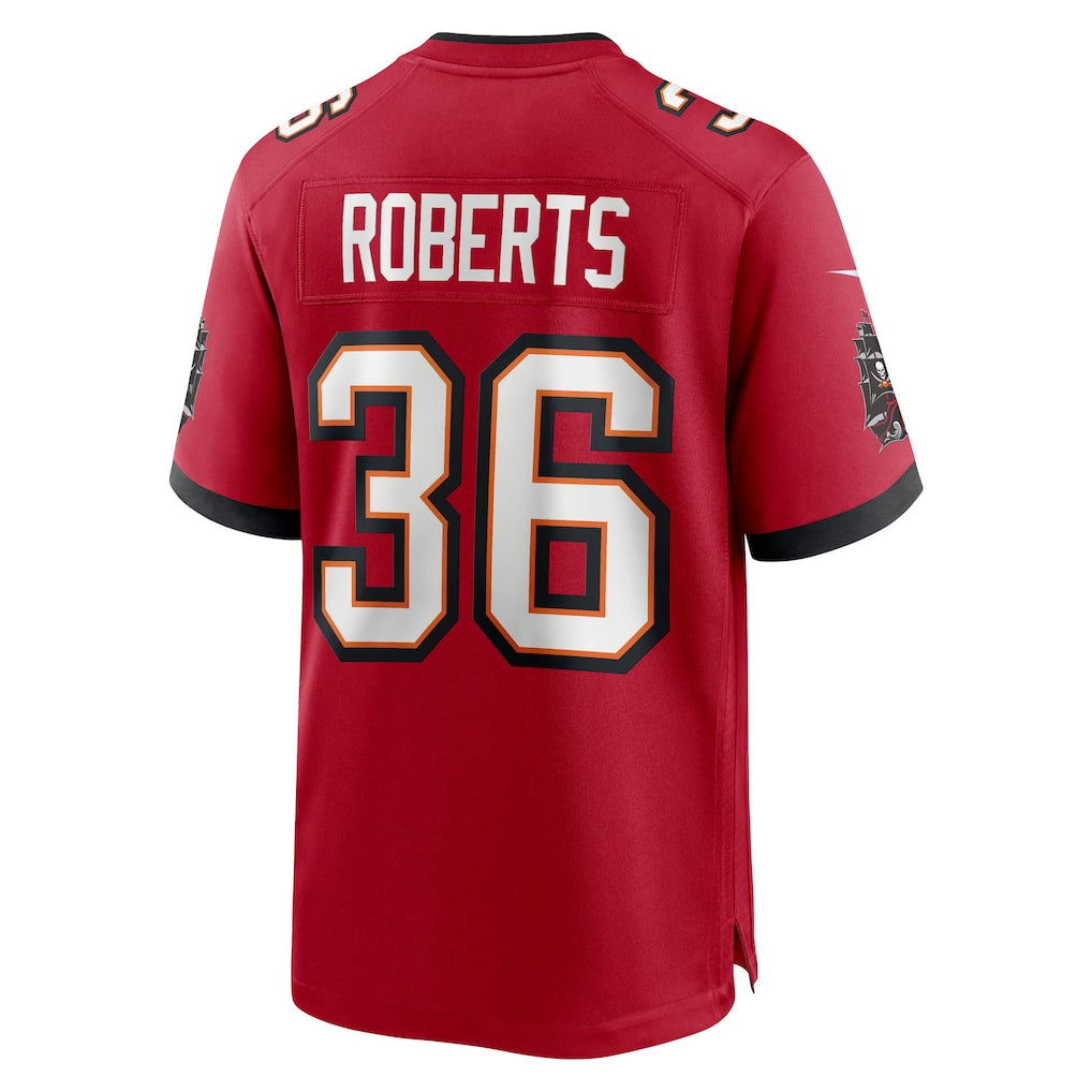 Odoa TB.Buccaneers #36 JJ Roberts Red Team Game Jersey