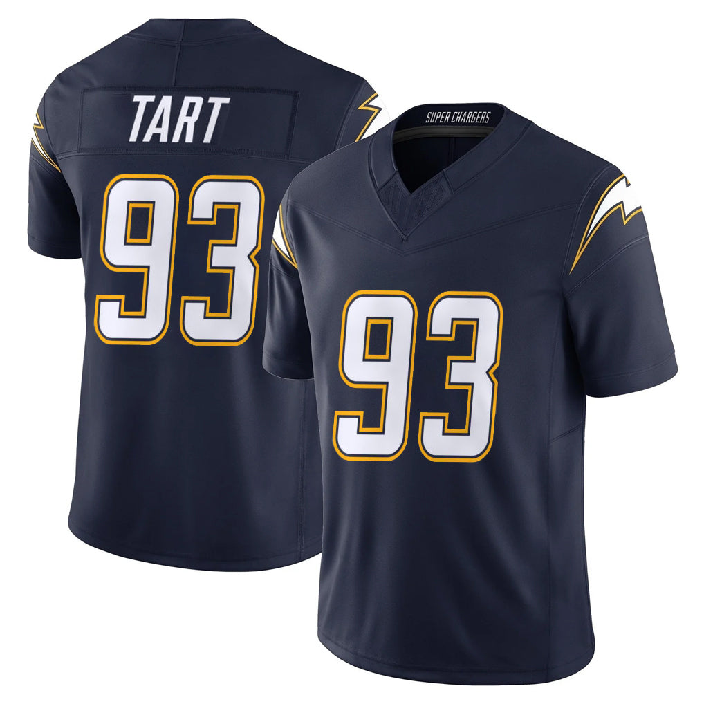 LA.Chargers #93 Teair Tart Player Navy Vapor F.U.S.E. Limited Home Game Odoa Stitched Jerseys
