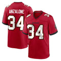 TB.Buccaneers #34 Alex Anzalone Player Red Home Game Odoa Stitched Jerseys
