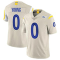 LA.Rams #0 Byron Young Player Bone Limited Vapor Home Game Odoa Stitched Jerseys