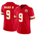 KC.Chiefs #9 Kenneth Walker III Player Red Limited Vapor F.U.S.E. Home Game Odoa Stitched Jerseys