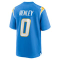 Odoa LA.Chargers #0 Daiyan Henley Powder Blue Team Game Jersey