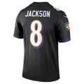 B.Ravens #8 Lamar Jackson Player Black Legend Performance Odoa Stitched Jerseys