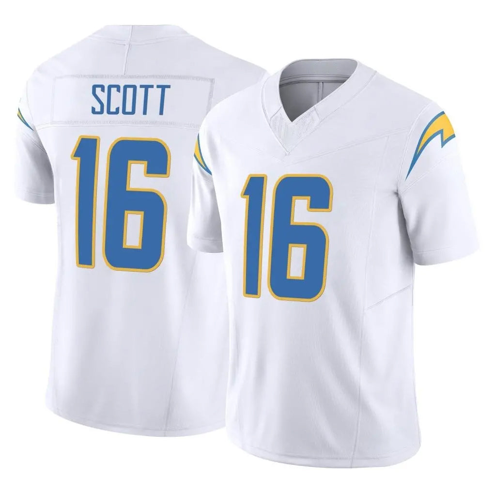 LA.Chargers #16 J.K. Scott Player White Limited Vapor F.U.S.E. Home Game Odoa Stitched Jerseys