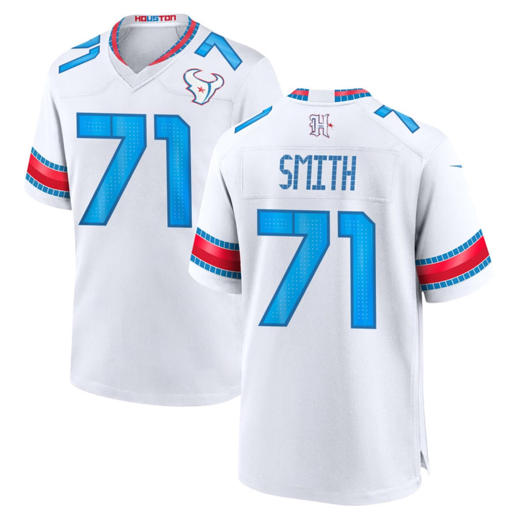 H.Texans #71 Braden Smith Player Whtie 2026 Rivalries Vapor Home Game Odoa Stitched jerseys