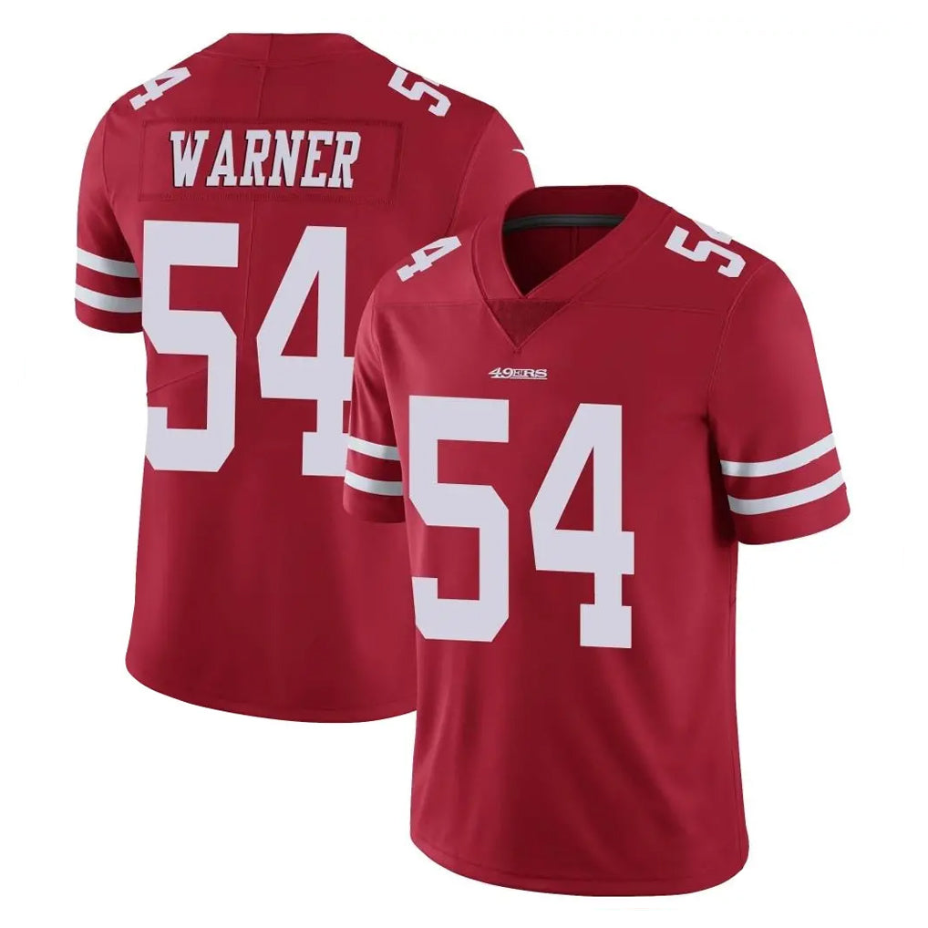 SF.49ers #54 Fred Warner Player Red Limited Vapor Untouchable Home Game Odoa Stitched Jerseys