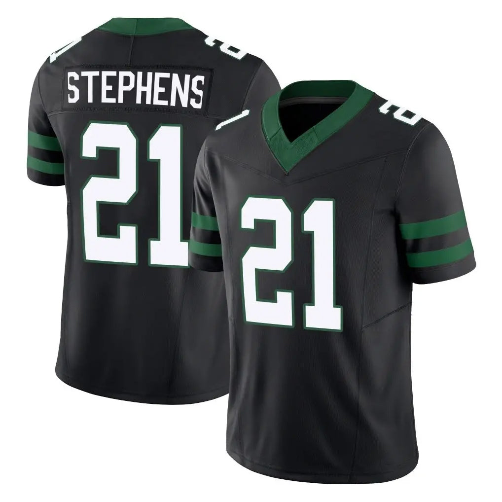 NY.Jets #21 Brandon Stephens Player Black Limited Legacy Vapor F.U.S.E. Home Game Odoa Stitched Jerseys