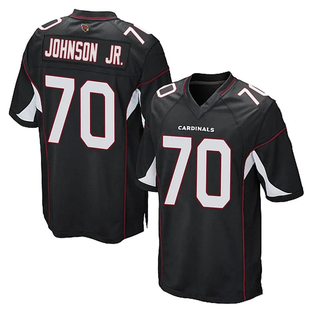A.Cardinals #70 Paris Johnson Jr. Player Black Home Game Odoa Stitched Jerseys