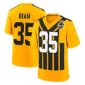 P.Steelers #35 Jamel Dean Player Gold Limited 1933 Throwback Home Game Odoa Stitched Jerseys