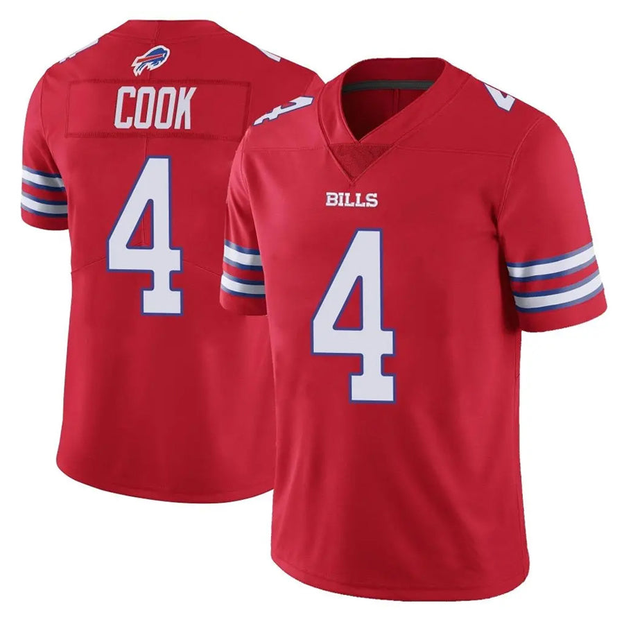 B.Bills #4 James Cook III Player Red  Vapor Untouchable Limited Odoa Stitched Jerseys