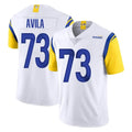 LA.Rams #73 Steve Avila Player White Limited Vapor Untouchable Home Game Odoa Stitched Jerseys