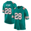 M.Dolphins #28 De'Von Achane Player Aqua Alternate Home Game Odoa Stitched Jerseys