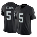 LV.Raiders #5 Eric Stokes Player Black Limited Vapor F.U.S.E. Home Game Odoa Stitched Jerseys