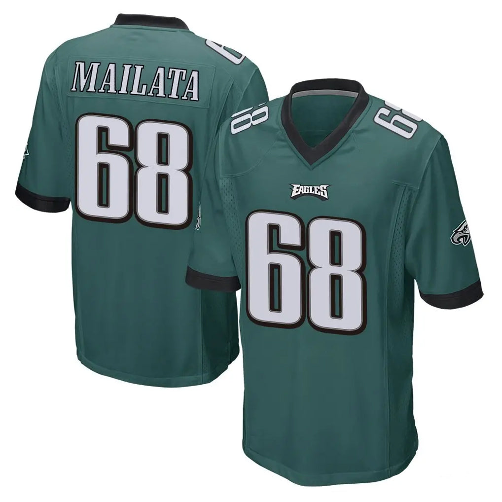 P.Eagles #68 Jordan Mailata Player Team Color Green Home Game Odoa Stitched Jerseys