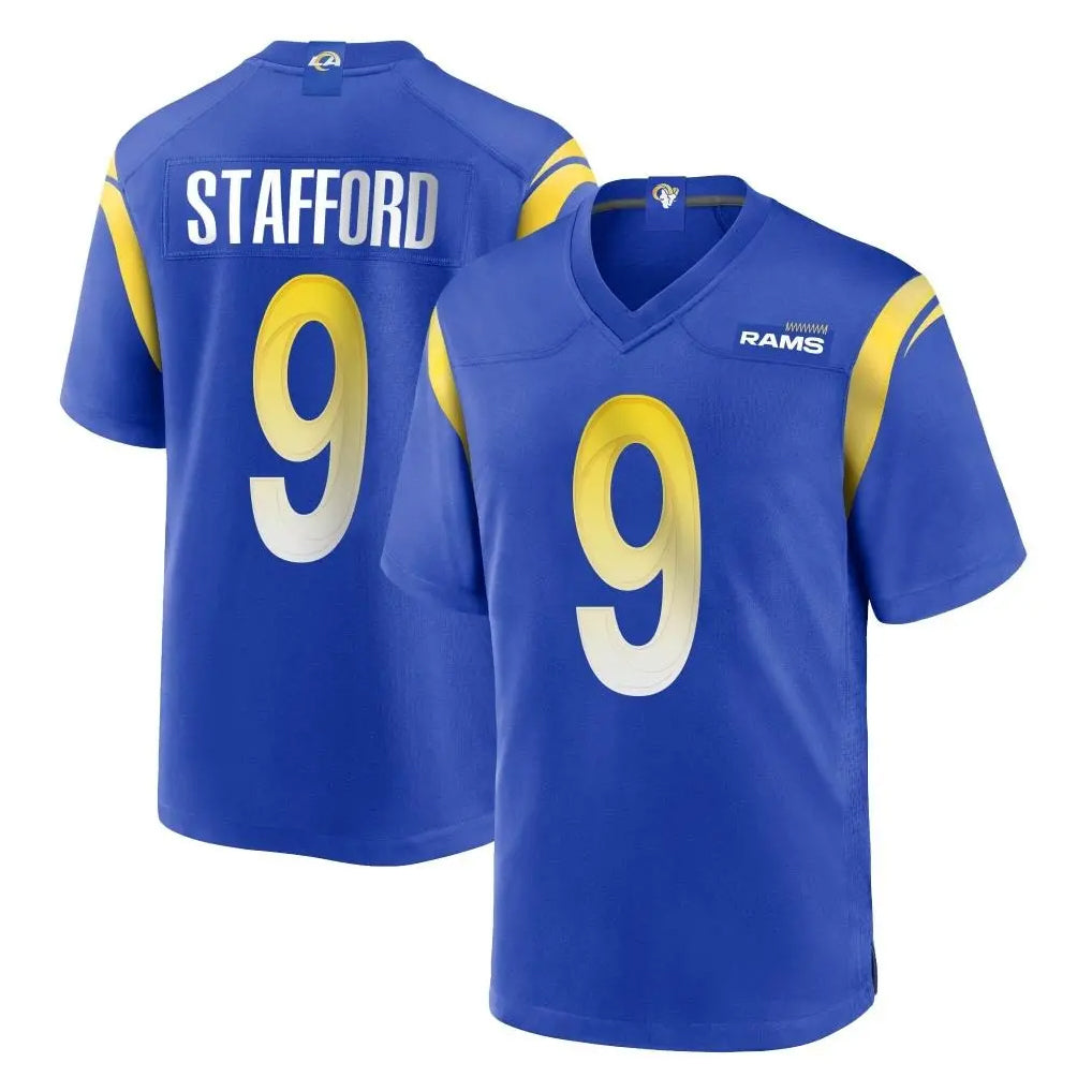LA.Rams #9 Matthew Stafford Player Royal Home Game Odoa Stitched Jerseys