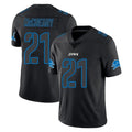 D.Lions #21 Roger McCreary Player Black Impact Limited Home Game Odoa Stitched Jerseys