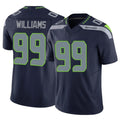S.Seahawks #99 Leonard Williams Player Navy Limited Vapor F.U.S.E. Home Game Odoa Stitched Jerseys