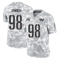W.Commanders #98 Odafe Oweh Player Arctic Camo Limited Salute To Service Home Game Odoa Stitched Jerseys