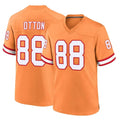 TB.Buccaneers #88 Cade Otton Player Orange Throwback Home Game Odoa Stitched Jerseys