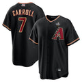 Odoa A.Diamondbacks #7 Corbin Carroll Player Black World Series Replica Personalized Stitched Jerseys