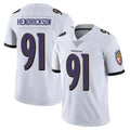 B.Ravens #91 Trey Hendrickson Player White Vapor Untouchable Game Odoa Stitched Jerseys