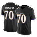 B.Ravens #70 Roger Rosengarten Player Black Vapor F.U.S.E. Limited Odoa Stitched Jerseys