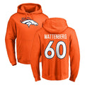 D.Broncos #60 Luke Wattenberg Player Orange Pullover Hoodie Limited Odoa Stitched Jerseys