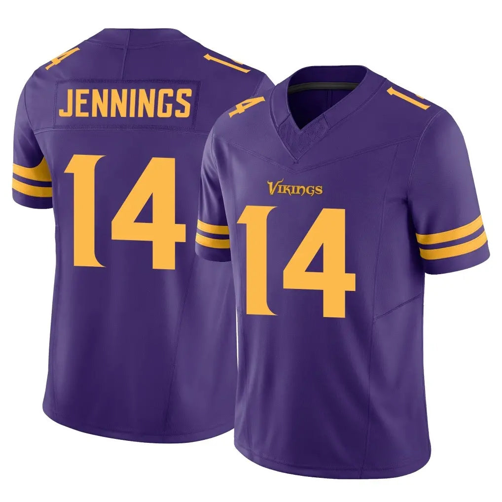 M.Vikings #14 Jauan Jennings Player Purple Limited Alternate Vapor F.U.S.E. Home Game Odoa Stitched Jerseys