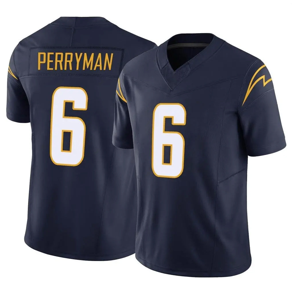 LA.Chargers #6 Denzel Perryman Player Navy Limited Vapor F.U.S.E. Home Game Odoa Stitched Jerseys