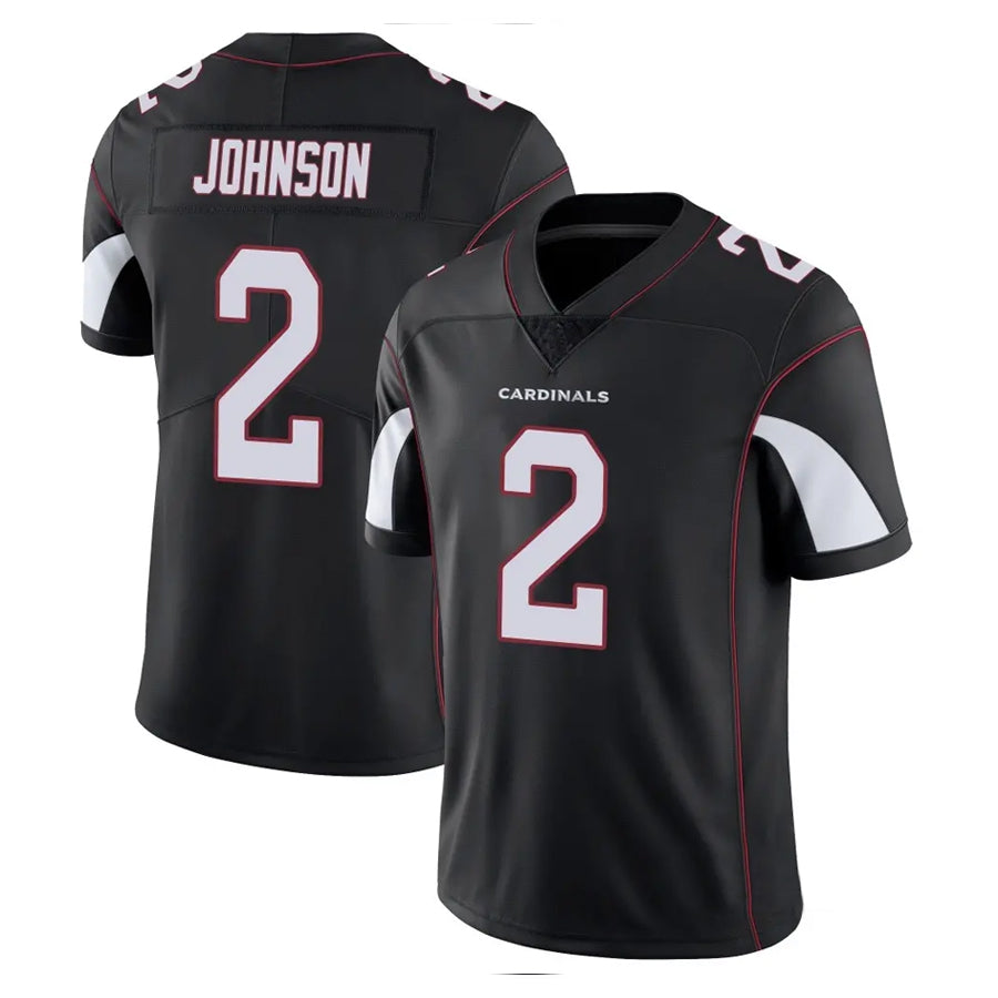 A.Cardinals #2 Will Johnson Player Black Vapor Limited Home Game Qdoa Stitched Jerseys