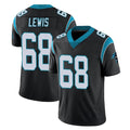 C.Panthers #68 Damien Lewis Player Black Vapor Untouchable Limited Game Odoa Stitched Jerseys