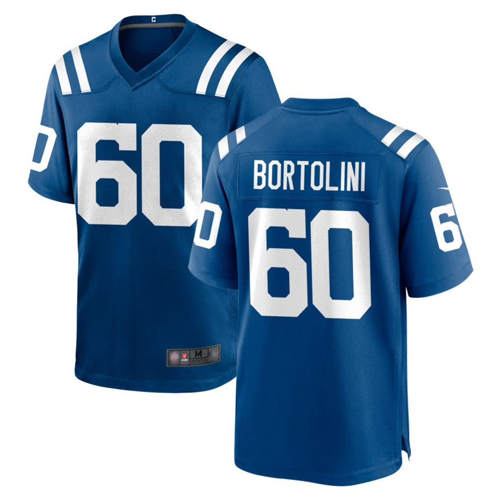 IN.Colts #60 Tanor Bortolini Player Royal Home Game Odoa Stitched Jerseys