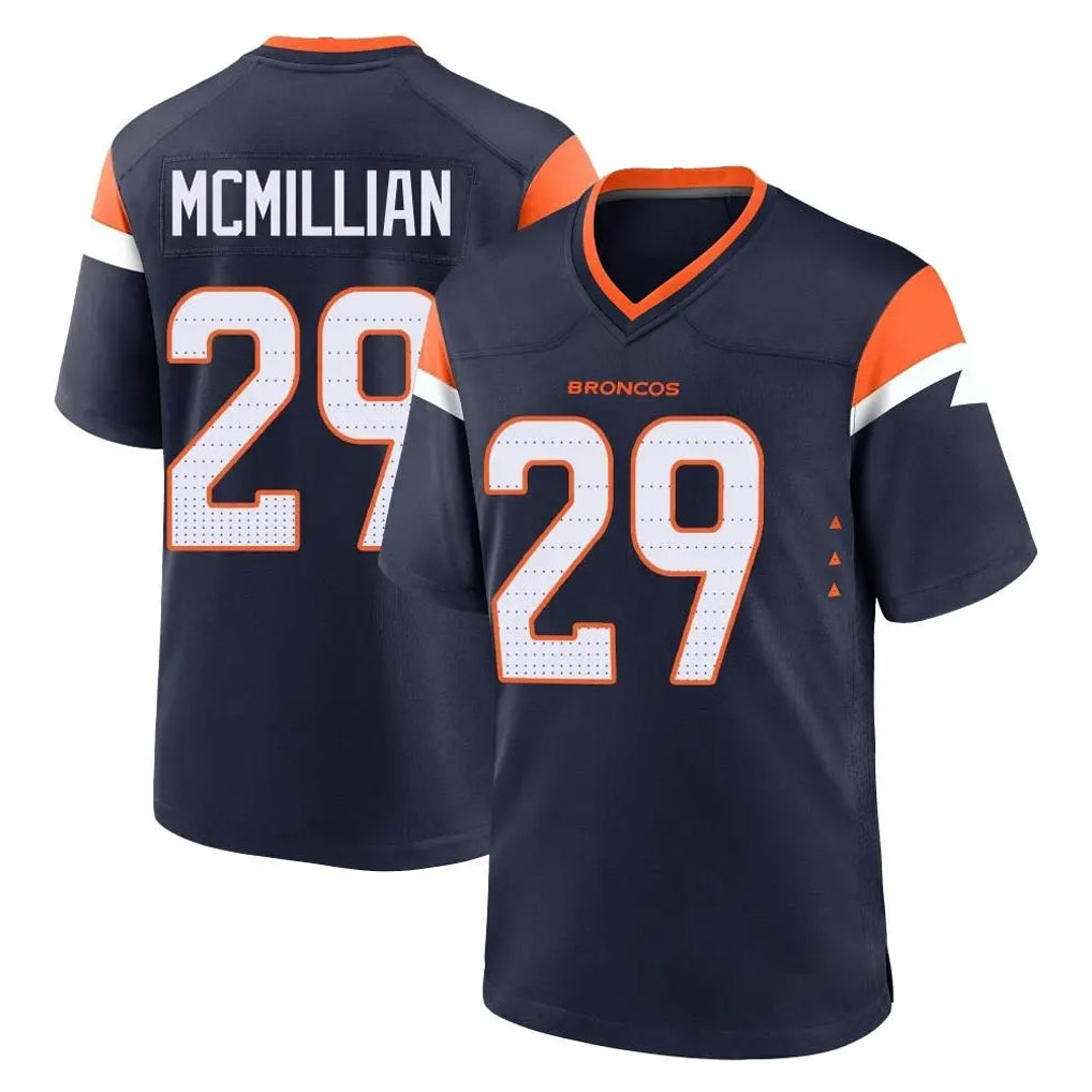 D.Broncos #29 Ja'Quan McMillian Player Navy Home Game Odoa Stitched Jerseys