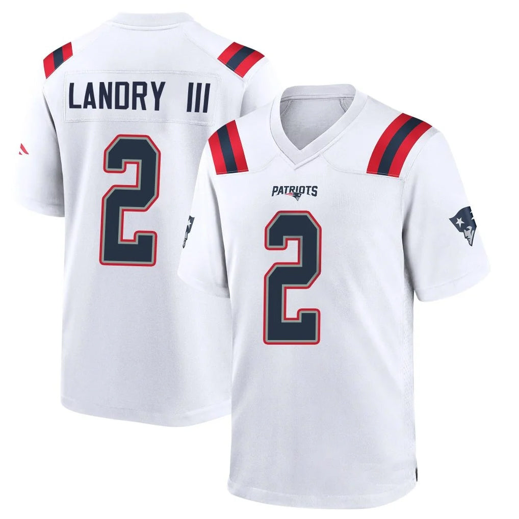 NE.Patriots #2 Harold Landry III Player White Home Game Odoa Stitched Jerseys
