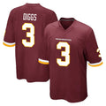 W.Commanders #3 Stefon Diggs Player Burgundy Team Color Home Game Odoa Stitched Jerseys