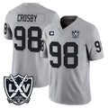 LV.Raiders #98 Maxx Crosby Player Gray 2026 Vapor Limited Home Game Odoa Stitched Jerseys