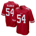SF.49ers #54 Fred Warner Player Red Home Game Odoa Stitched Jerseys