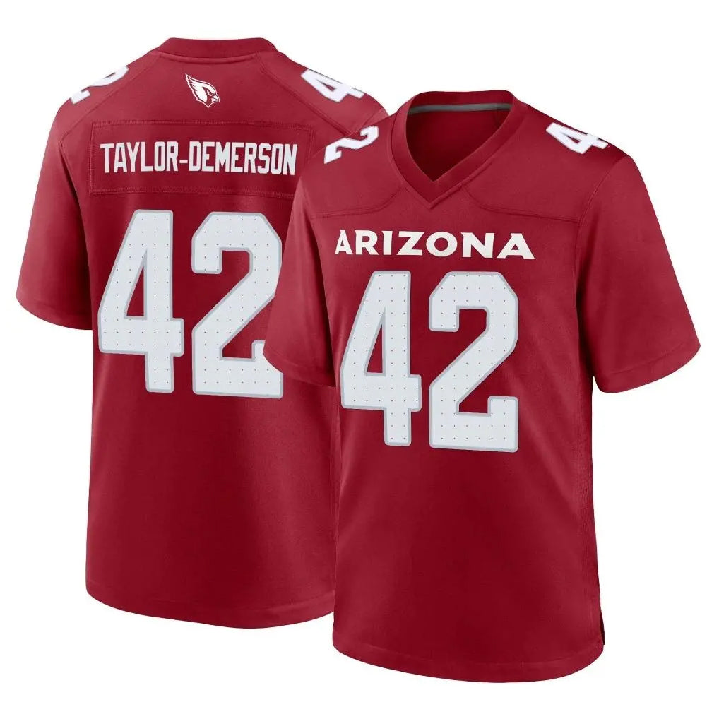 A.Cardinals #42 Dadrion Taylor-Demerson Player Cardinal Limited Home Game Odoa Stitched Jerseys