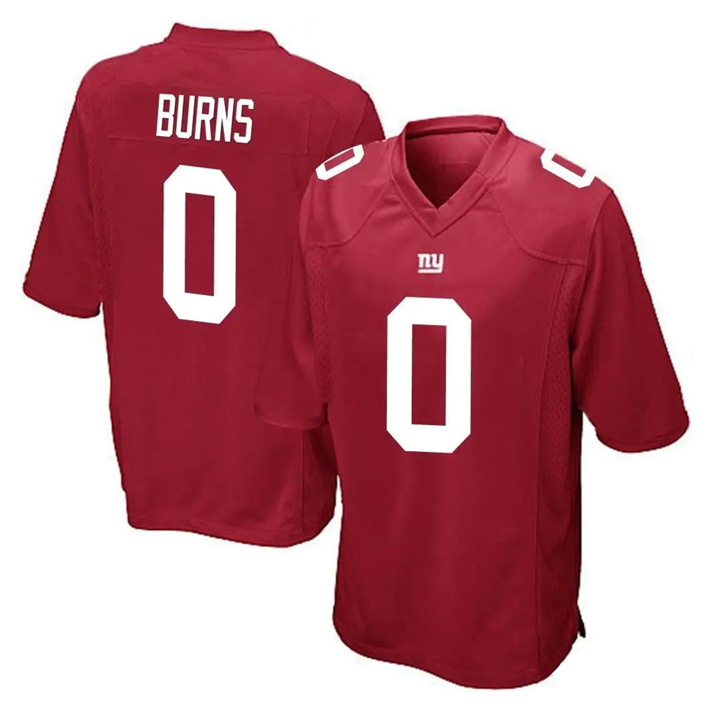NY.Giants #0 Brian Burns Player Red Home Game Odoa Stitched Jerseys