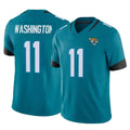 J.Jaguars #11 Parker Washington Player Teal Vapor F.U.S.E. Limited Home Game Odoa Stitched Jerseys