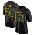 GB.Packers #50 Zach Tom Player Black Fashion Home Game Odoa Stitched Jerseys